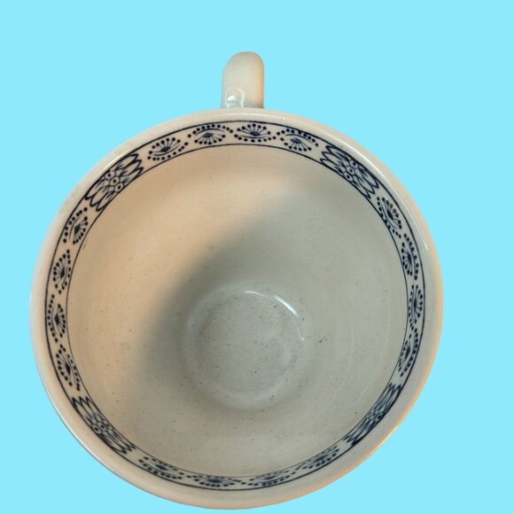 J G Meakin Blue White Floral Teacup Nordic Vintage Ceramic Cup - Picture 6 of 13